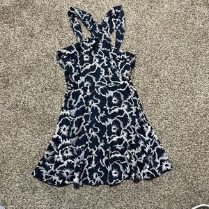 Fun Flirty Cross Neck Halter Dress